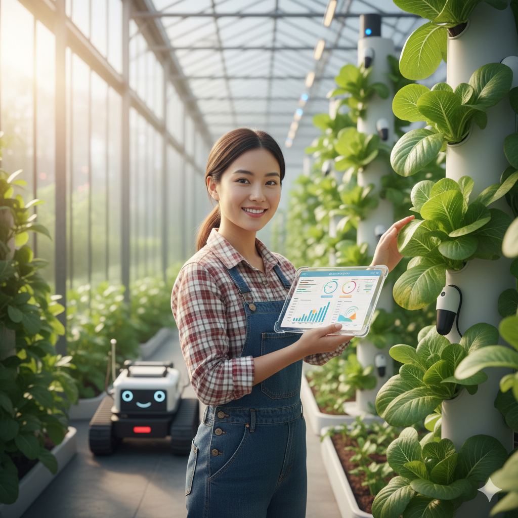 IoTスマート農業のイメージ